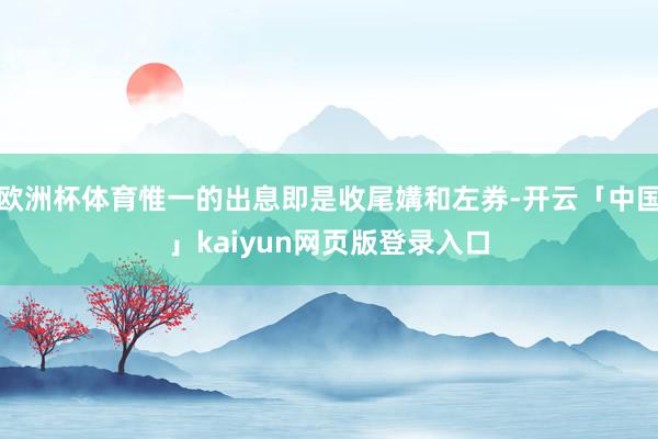 欧洲杯体育惟一的出息即是收尾媾和左券-开云「中国」kaiyun网页版登录入口